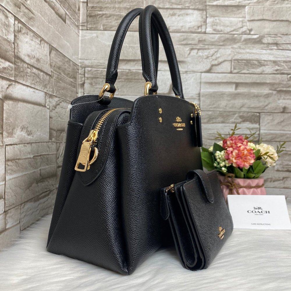 👜COACH SET🌺MINI LILLIE CARRYALL & WALLET - Picture 3 of 7